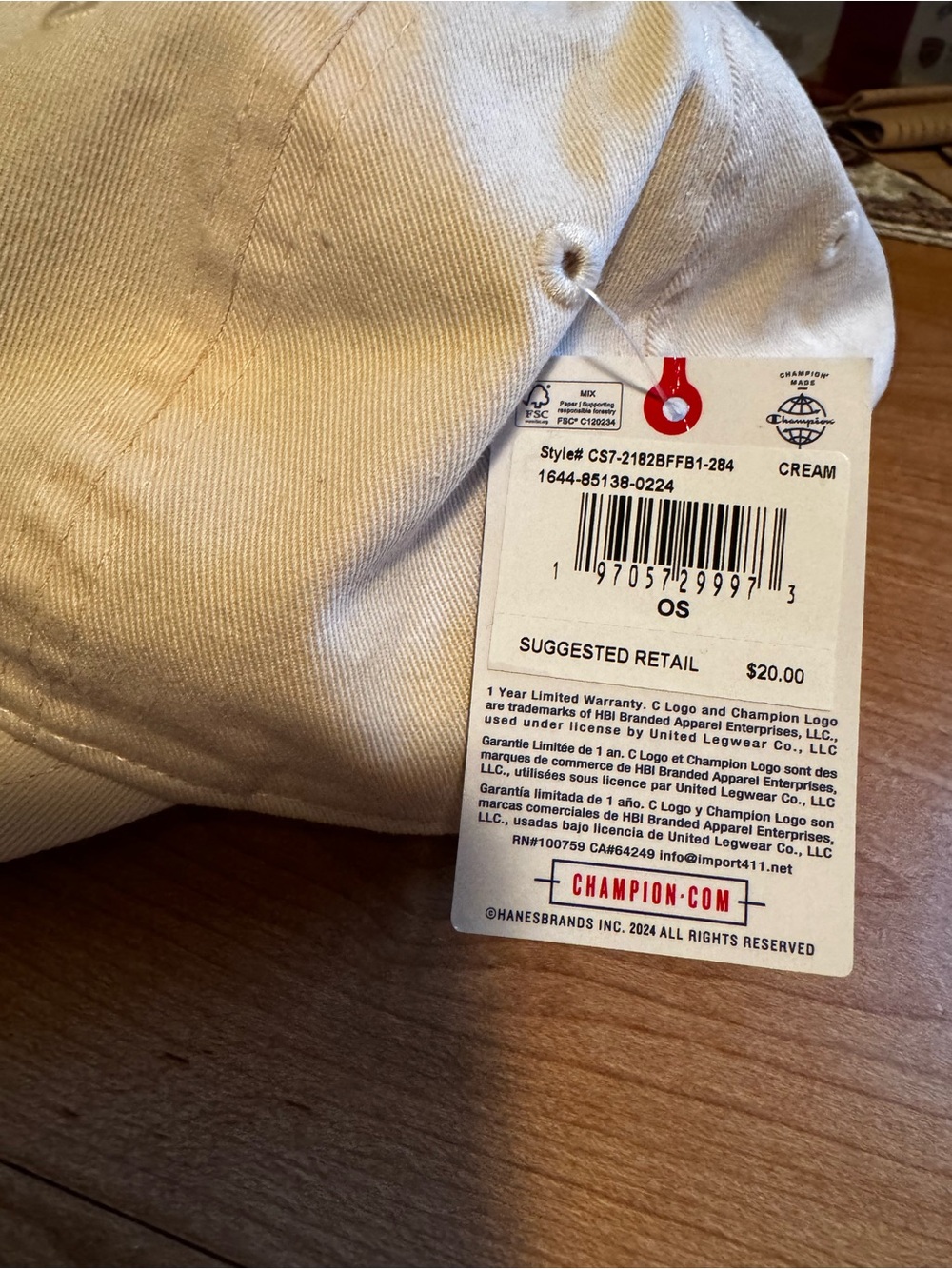 NWT Champion adjustable Hat - Picture 4 of 6
